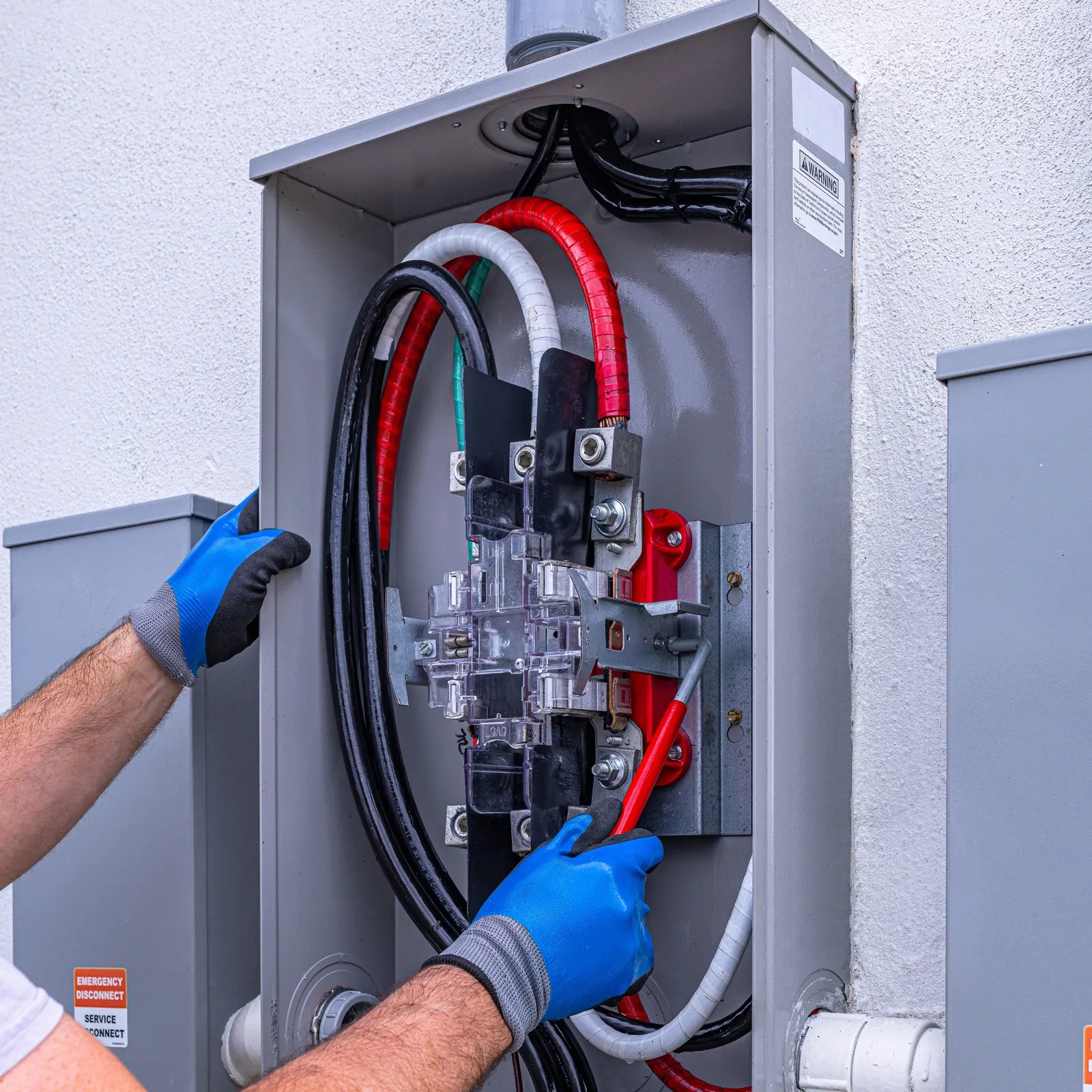 200A panel install photo